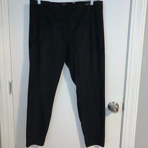 T Tahari Faux Microsuede Ponte Tapered Pants